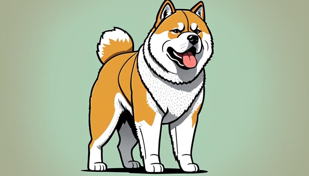 Akita guard dog